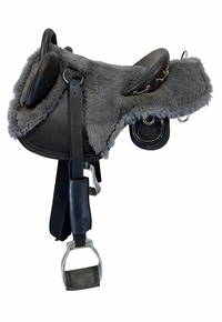 15.5Inch Used Collin Dangaarde Bareback Endurance Saddle Wide Tree