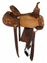 15.5Inch Used Colorado Saddlery Barrel Saddle Wide Tree