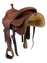 15.5Inch Used Courts Saddlery Ranch Saddle Wide Tree 8165