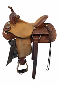 15.5Inch Used Cox Performance Horses Barrel Saddle Medium Tree