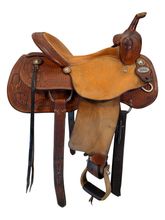 15.5Inch Used Cox Performance Horses Barrel Saddle Medium Tree