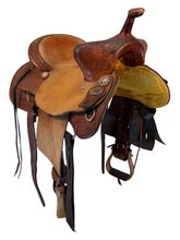 15.5Inch Used Cox Performance Horses Barrel Saddle Medium Tree