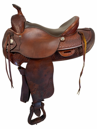 15.5Inch Used Crate Mule Trail Saddle Medium Tree 4272