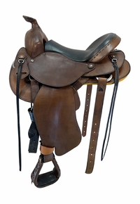 15.5Inch Used Custom Trail Saddle Wide Tree