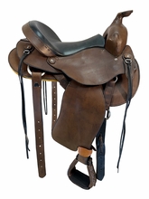 15.5Inch Used Custom Trail Saddle Wide Tree