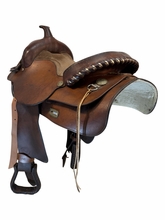 15.5Inch Used Custom Trail Saddle Wide Tree