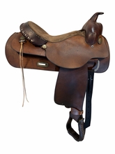 15.5Inch Used Custom Trail Saddle Wide Tree
