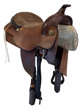 15.5Inch Used Custom Trail Saddle Wide Tree
