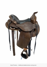 15.5Inch Used Custom Trail Saddle Wide Tree