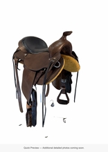 15.5Inch Used Custom Trail Saddle Wide Tree