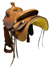PRICE REDUCED! 15.5Inch Used D.R Rose Custom Ranch Saddle 239 *Free Shipping*
