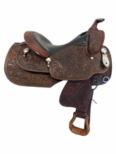15.5Inch Used Dale Chavez Show Saddle Wide Tree