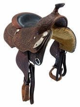 15.5Inch Used Dale Chavez Show Saddle Wide Tree