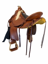 15.5Inch Used DP Saddlery All Around Saddle Wide Tree