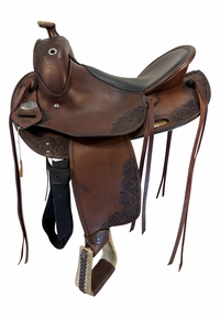 15.5Inch Used DP Saddlery Trail Saddle Adjustable Tree 1805