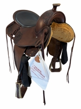 15.5Inch Used DP Saddlery Trail Saddle Adjustable Tree 1805