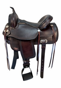 15.5Inch Used Hilason Trail Saddle Wide Tree 5208164