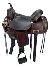 15.5Inch Used Hilason Trail Saddle Wide Tree 5208164