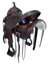 15.5Inch Used Hilason Trail Saddle Wide Tree 5208164