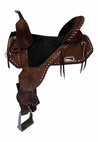 15.5Inch Used Horse Tack World by Circle Y Treeless Barrel Saddle Wide Tree 5198