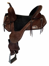15.5Inch Used Horse Tack World by Circle Y Treeless Barrel Saddle Wide Tree 5198