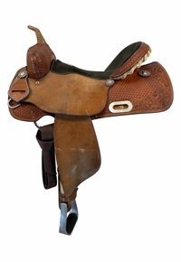 15.5Inch Used HR Barrel Saddle Medium Tree