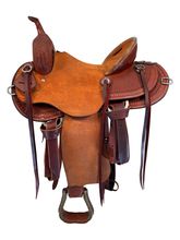 15.5Inch Used HR Hud Roberts Mule Trail Saddle