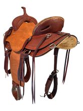 15.5Inch Used HR Hud Roberts Mule Trail Saddle