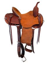 15.5Inch Used HR Hud Roberts Mule Trail Saddle