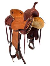 15.5Inch Used HR Hud Roberts Mule Trail Saddle