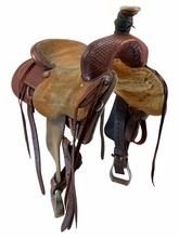15.5Inch Used HR Hud Roberts Ranch Cutter Saddle Wide Tree
