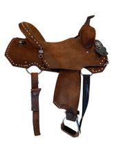 15.5Inch Used HR Saddlery Barrel Saddle Wide Tree