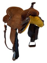 15.5Inch Used HR Saddlery Barrel Saddle Wide Tree