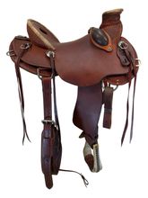 15.5Inch Used HR Saddlery Ranch Saddle Wide Tree