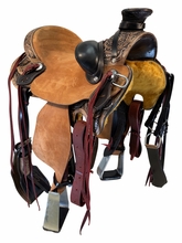 15.5Inch Used JC Martin Ranch Saddle Wide Tree 1300