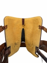 15.5Inch Used Martin Saddlery Barrel Saddle Medium Tree Sherry Cervi