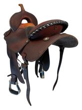 15.5Inch Used Panther Canyon Deb Sibley Treeless Barrel Saddle Medium Tree