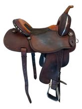 15.5Inch Used Panther Canyon Deb Sibley Treeless Barrel Saddle Medium Tree