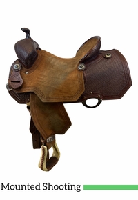 PRICE REDUCED! 15.5Inch Used Performance Purdy Mounted Shooting Saddle 135