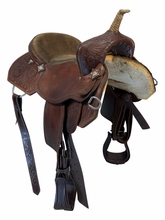 SOLD 2026/06/08j  15.5Inch Used Pro Rider Barrel Saddle X Wide Tree