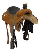 15.5Inch Used Scott Thomas Roping Saddle Medium Tree