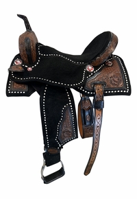 15.5Inch Used Seven Saddles Barrel Saddle N-1098