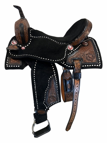 SOLD 2025/08/02  15.5Inch Used Seven Saddles Barrel Saddle N-1098