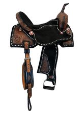 SOLD 2025/08/02  15.5Inch Used Seven Saddles Barrel Saddle N-1098