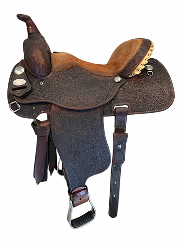 15.5Inch Used Sharon Camarillo Barrel Saddle