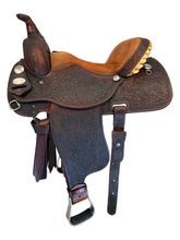 15.5Inch Used Sharon Camarillo Barrel Saddle
