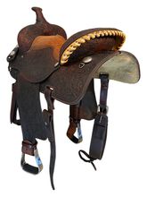 15.5Inch Used Sharon Camarillo Barrel Saddle