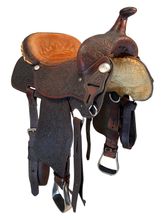 15.5Inch Used Sharon Camarillo Barrel Saddle