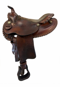 15.5Inch Used Simco Trail Saddle Medium Tree 4026