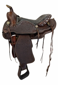 15.5Inch Used Simco Vintage Trail Saddle Medium Tree 4035